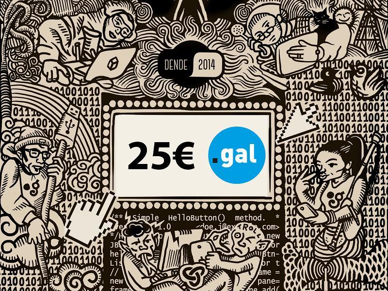 Promoción dominio .GAL para celebrar el día de Galicia